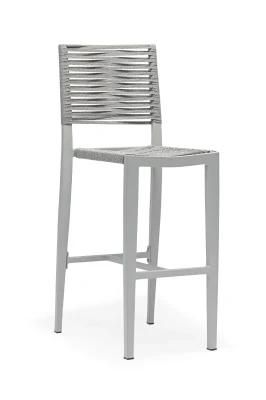 Weather-Resistant Weave Rope Chair for Bar