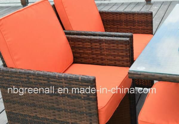 High Back Outdoor Rattan Tables and Chairs Cube Dining Sets Garden Patio Living Room Furniture