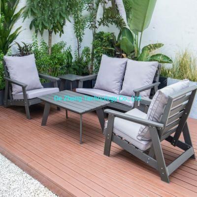 All Weather Resistance Patio HIPS Waterproof Outdoor Garden Sofa Outdoor Wooden Garden Furniture