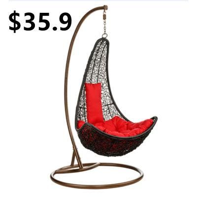 Newest Rattan Outdoor Hanging Egg Swing Chair Cushion Garden Headrest