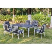 Factory Selling Dining Table Chairs Set with Polywood Tabletop Garden Chairs Outdoor