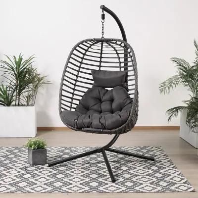 Good Price OEM Metal Foshan Outdoor Hammock Wicker Hanging Egg Rope Chair