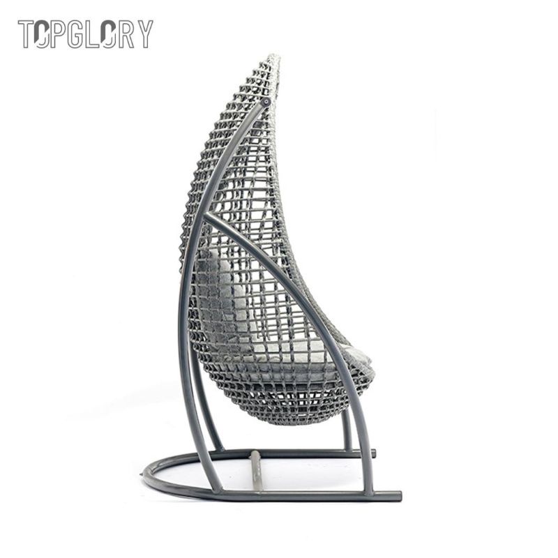 Outdoor Garden Patio Bistro Balcony Assembled Indoor PE Rattan Egg Swing Chair
