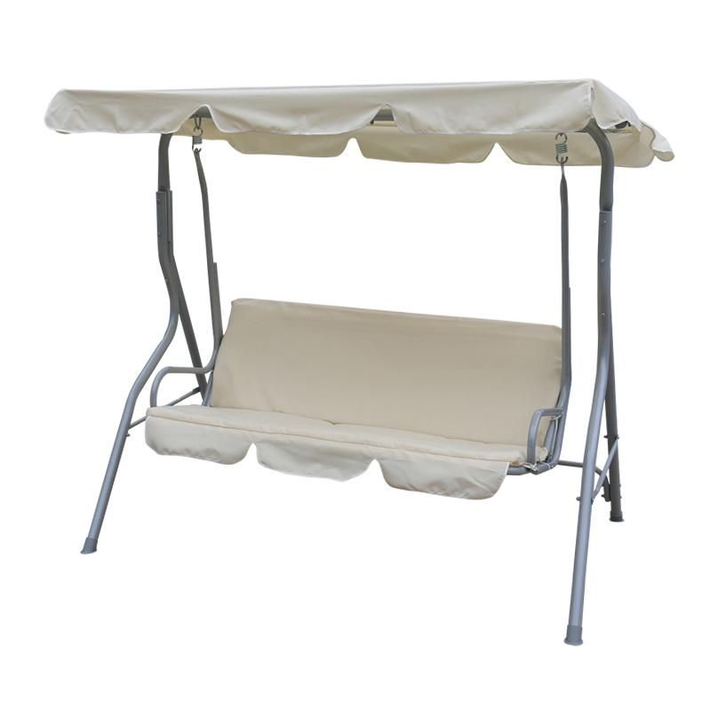 Concise Style Patio Hanging Swing Chair with Adjustable Canopy
