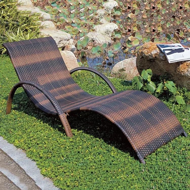 Outdoor Garden Patio Furniture Rattan Kd Sun Lounger