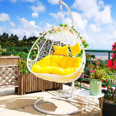 Red Hammock Indoor Household Hanging Basket Rattan Chair