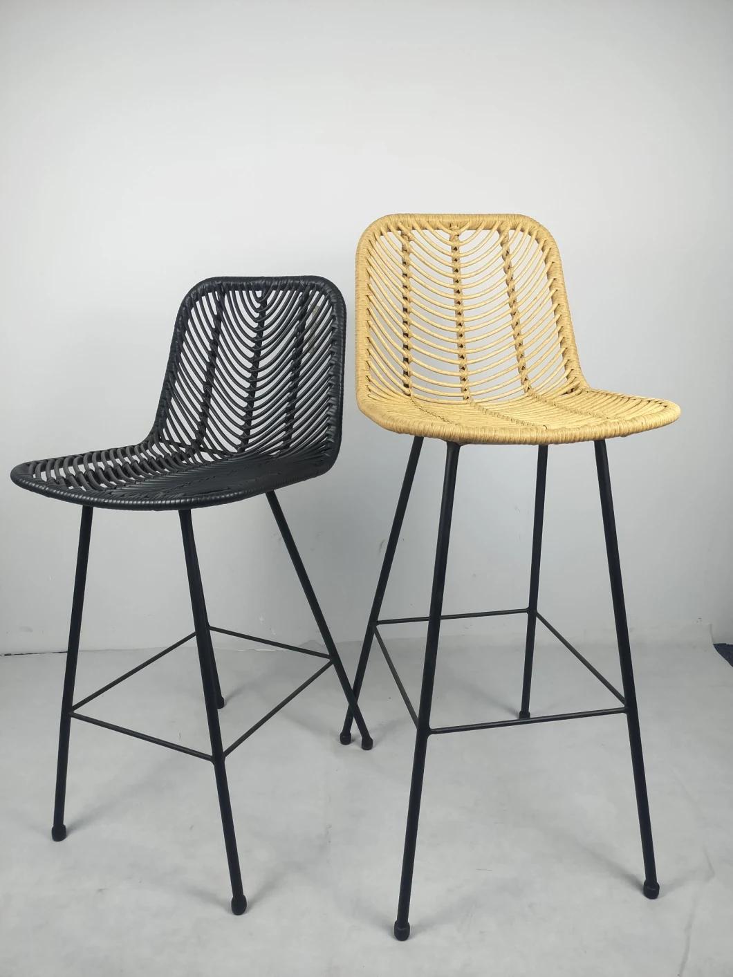 Foshan Supplier High Quality 5 Star Hotel Outdoor Garden Salon Dining High Bar Stool Chair