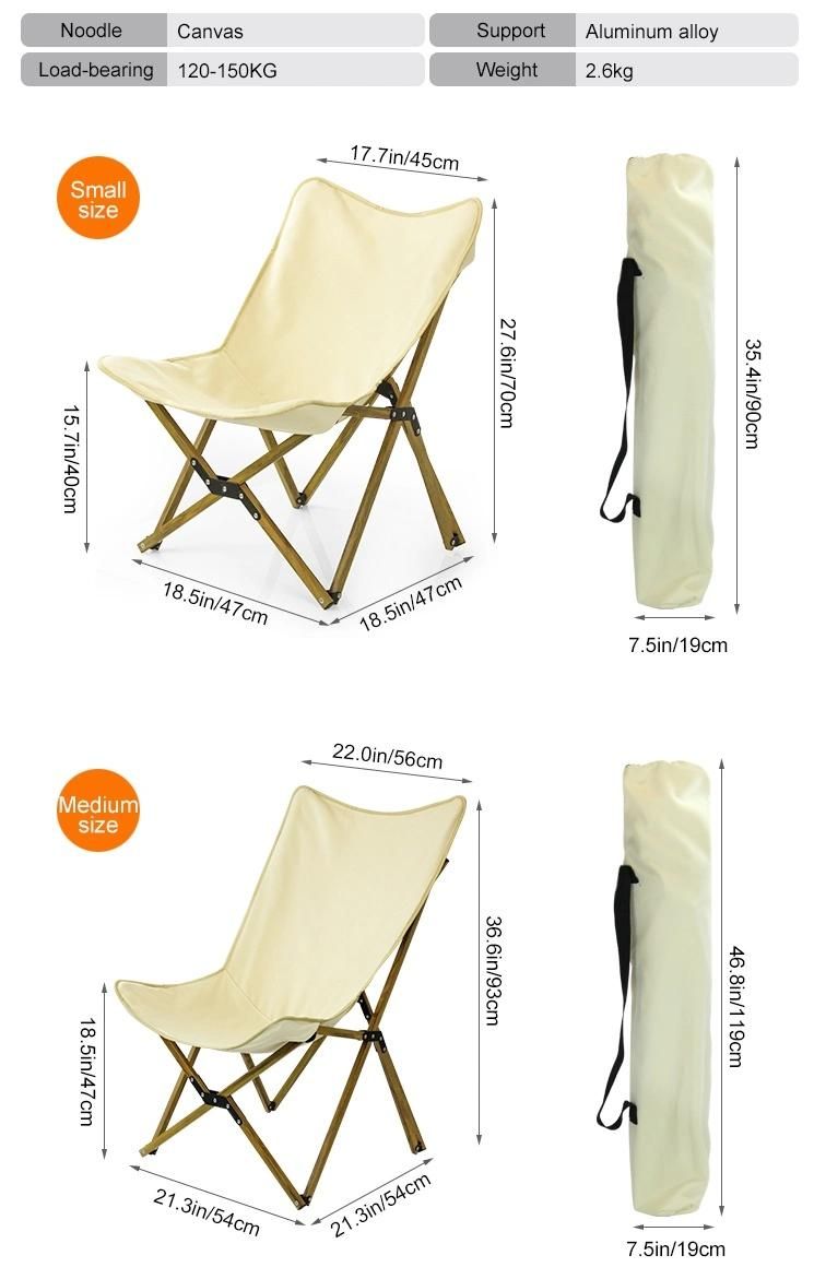 New Easy to Fold Camping Beach Folding Aluminum Chairs