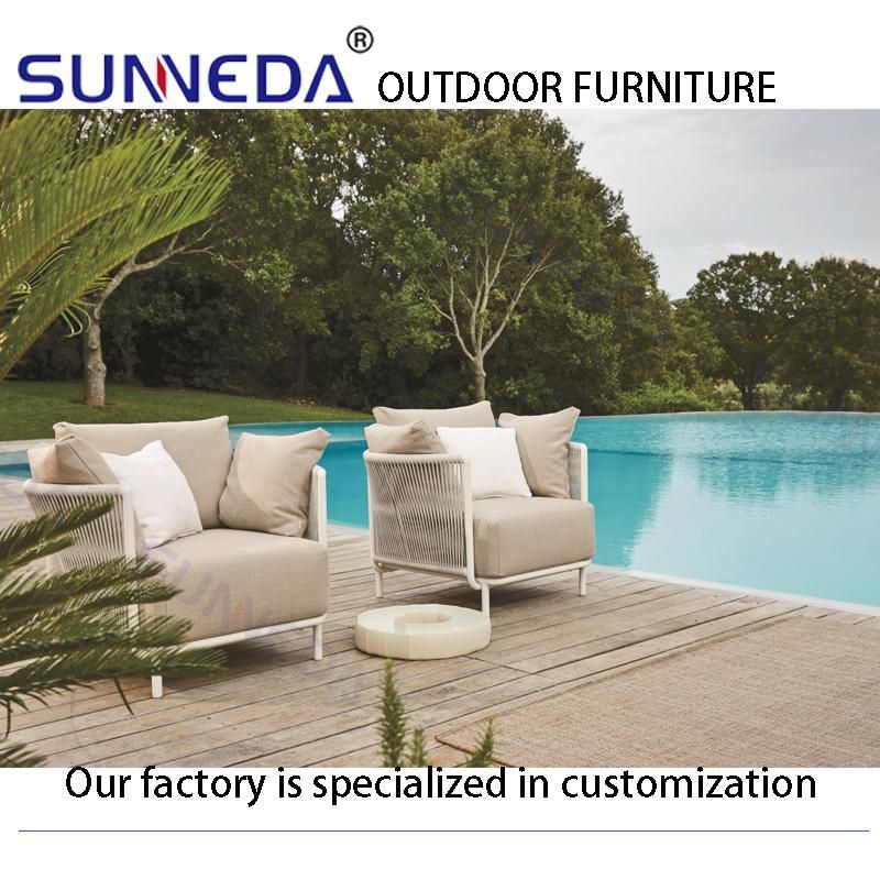 Outdoor Garden Plastic Compact Wood Practical Corner Loveseat