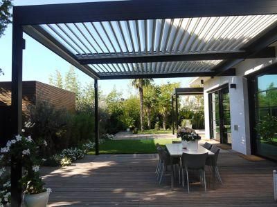 Adjustable Roof Shutter Aluminum Motorized Bioclimatic Pergola