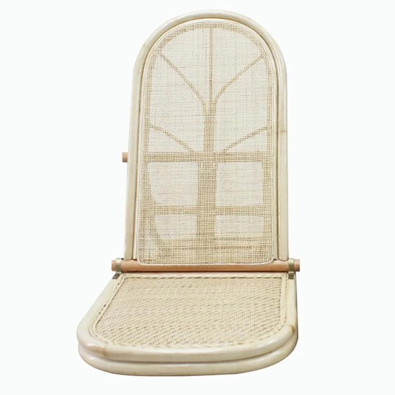 Outdoor Rattan Chair Rattan Backrest Weaving Creative Camping Folding Beach Chair Wyz19554