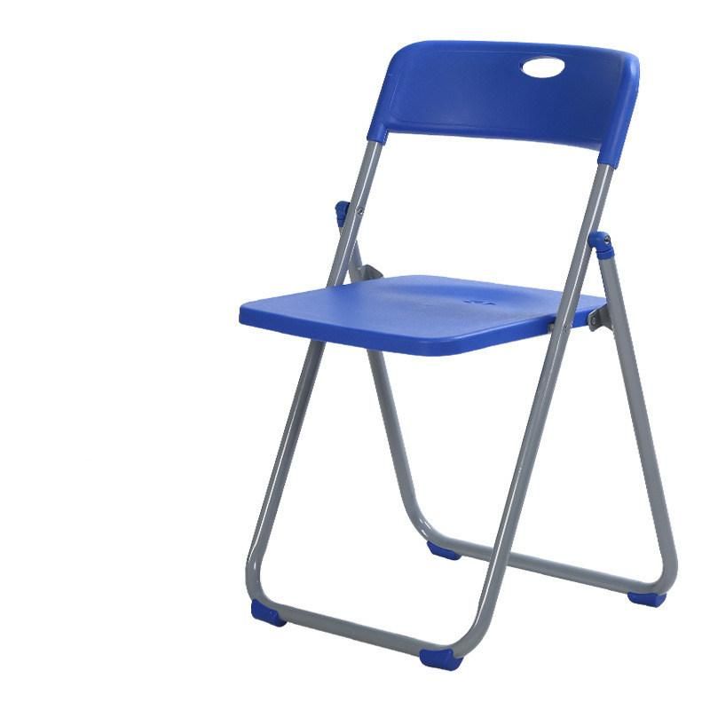 Outdoor PP Easy Carring Iron Frame Plastic Folding Chair with Armrest