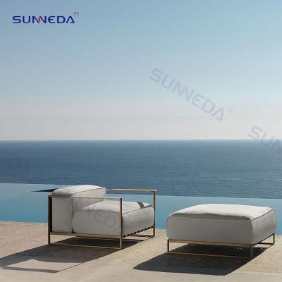 Luxury Hotel Aluminum Sofa Set Leisure Poolside Garden Outdoor Chair