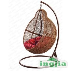 Iron Steel Outdoor Garden Rattan Swing Furniture (JJ-F704)