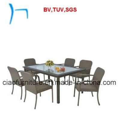 F- Outdoor Garden Furniture Rattan Dining Table and Chair (CF1299t+CF1299c)