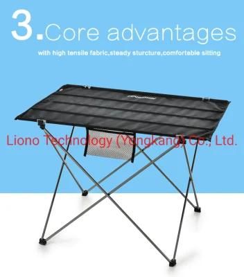 Lightweigh Hiking Fishing Aluminum Portable Picnic Japanese BBQ Table