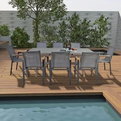Factory Price New Ceramic Glass OEM Foshan Garden Restaurant Furniture Outdoor Table