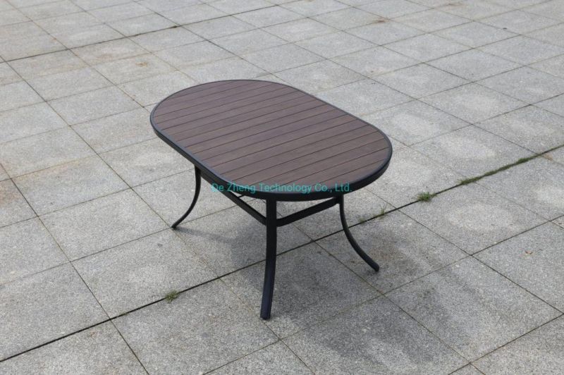 Factory Direct Sale Aluminum 4 Seater Garden Table and Paito Chairs Stackable Modern Outdoor Balcony Furniture