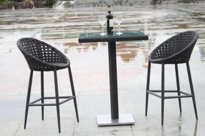 Outdoor Unfolded OEM Kraft Paper Package Chairs Rattan Bar Set