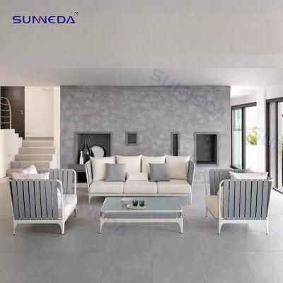 Outdoor Furniture Set Patio Sofa Modern Aluminium Frame Sofa with Cushion