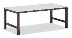 Outdoor Coffee Table with Aluminium Frame