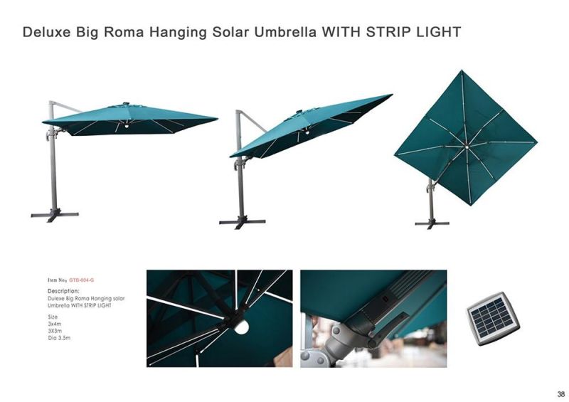 8 Panels Custom Promotional UV Golf Umbrella Parasol