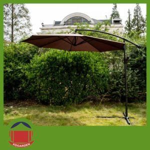 2.5m Round Garden Umbrella Coffee Color Banana Umbrella