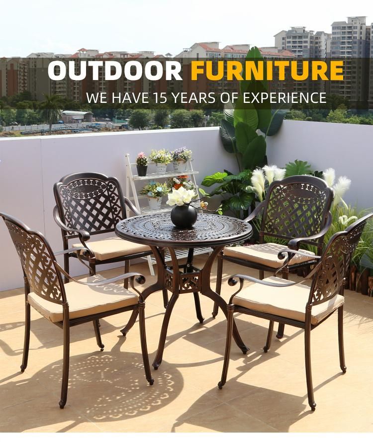 Garden Terrace Luxury Furniture Cast Aluminum Group Outdoor Furniture