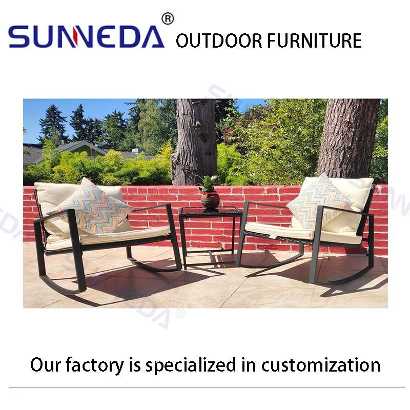 Classic America Style Garden Furnitures Aliminum Frame Modern Simple Outdoor Chair Sofa