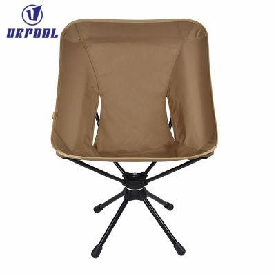 Ultralight Compact Folding Outdoor 360 Degree Swivel Beach Camping Chair with Carry Bag
