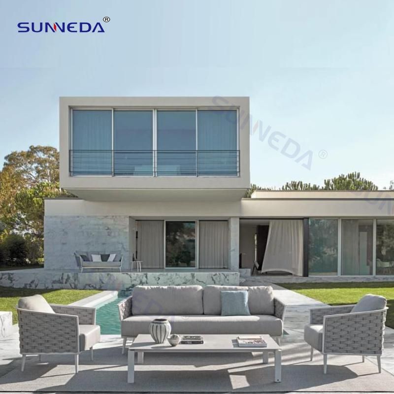 Webbing Aluminum Sofa Set Leisure Outdoor Furniture