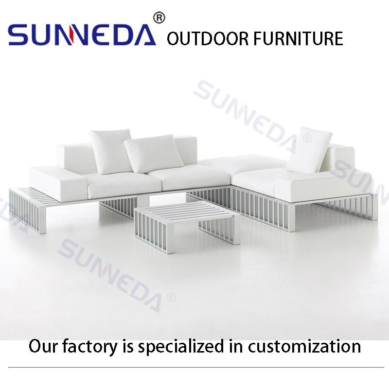 Sunneda Outdoor Garden Furniture Alu Square Tube Furniture Sofa Set