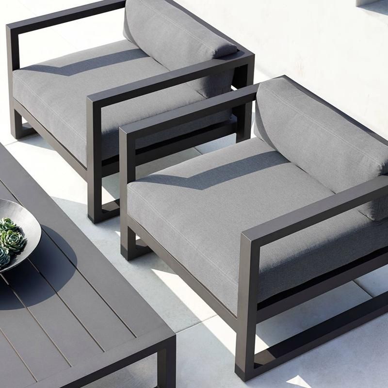 Nordic Outdoor Sofa Villa Rope and Aluminum Frame Combination Hotel Outdoor Furniture