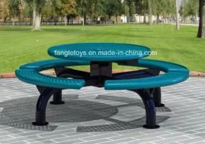 Park Bench, Picnic Table, Cast Iron Feet Wooden Bench, Park Furniture FT-Pb051