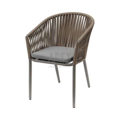 Factory Supply Wholesale Rattan Rope Outdoor Furniture Garden Patio Chair