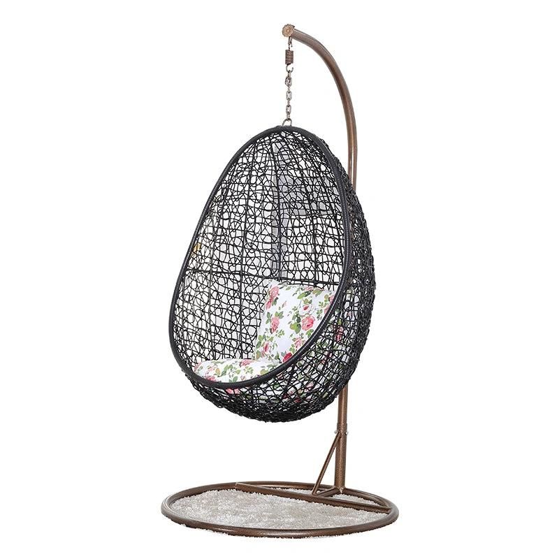 PE Outdoor Home Wicker Rattan Hanging Leisure Garden Swing Chair