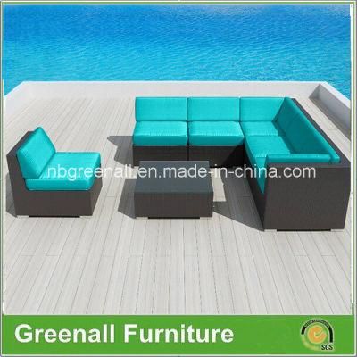 New Design 7PCS Outdoor Rattan Garden Sectional Contemporary Sofa Set