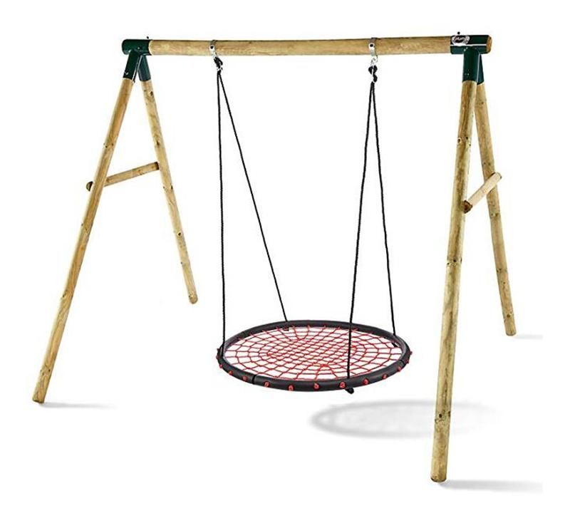 80cm Fully Assemble Saucer Spinning Outdoor Round Rope Web Swing