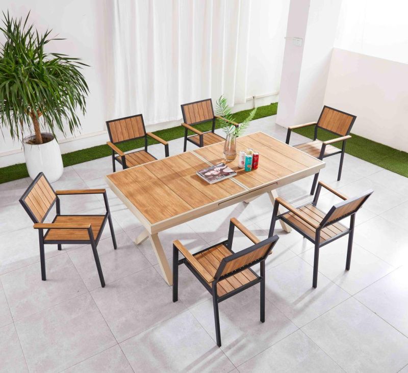 Hotel Modern Restaurant Outdoor Garden Furniture Patio Dining Table