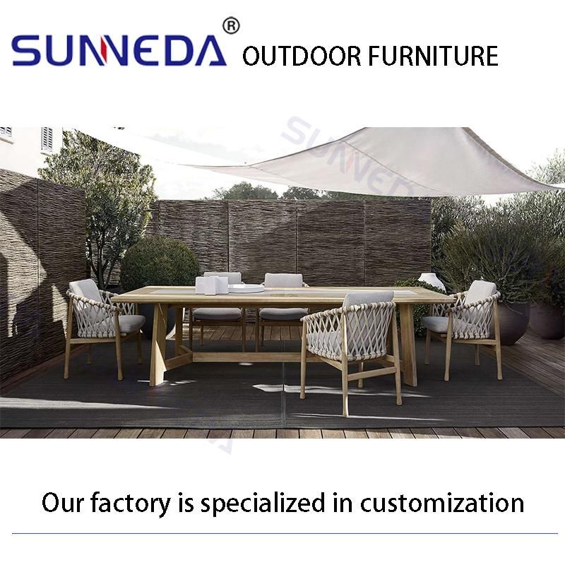 Hot Selling Durable Teak Wood Garden Table Set