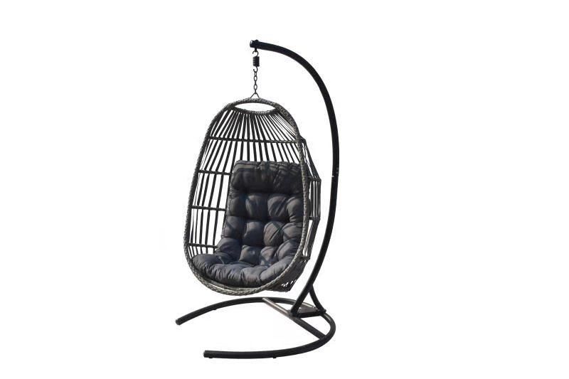 Custom Modern Outdoor Indoor Furniture Metal Egg Hanging Swing Chair