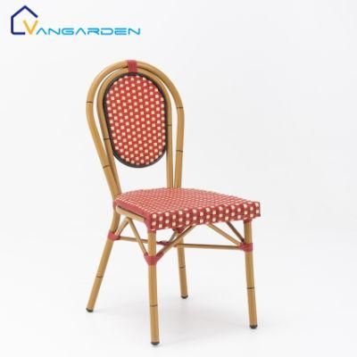 Vangarden Weatherproof Outdoor French Bistro Chair Rattan Wicker