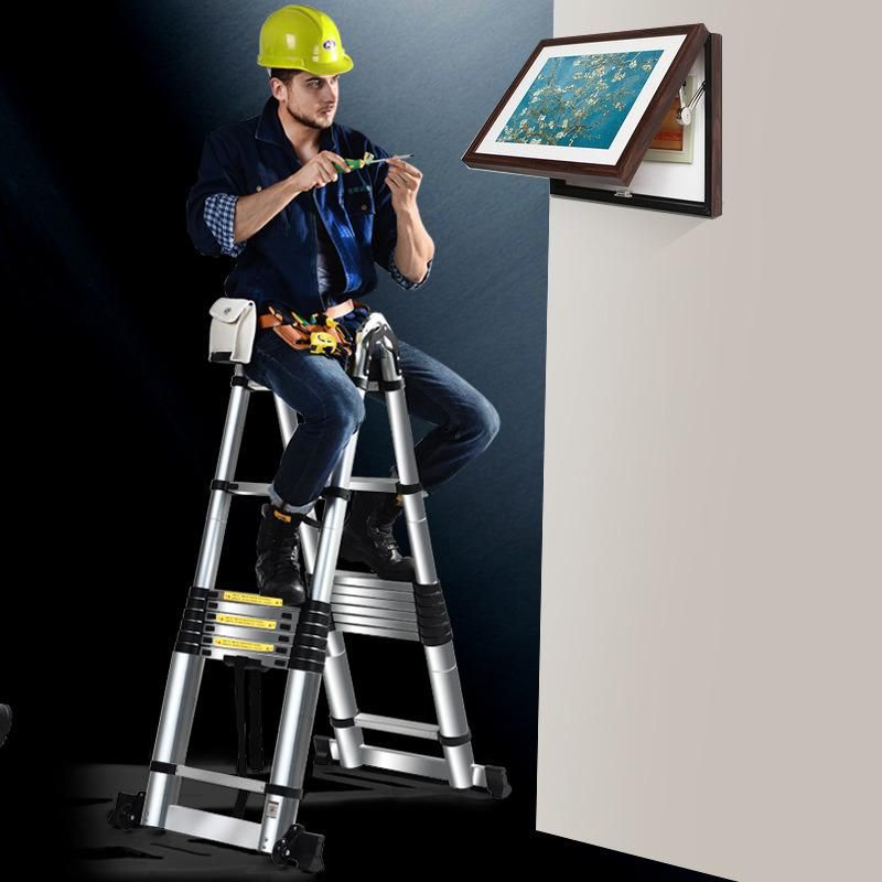 Aluminium Multifunction Folding Industrial Ladder Herringbone Ladder