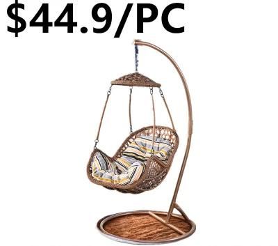 2020 High Quality Rattan Patio Garden Swivel Hanging Swing Chair