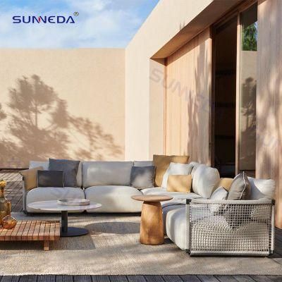 Outdoor Patio Sofa Aluminum Garden Furniture Sofa Sets