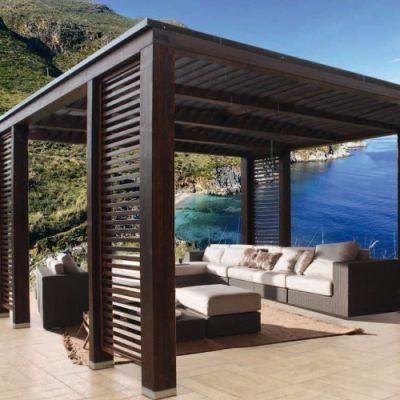 Real Wood Hand-Feel Mold and Algae Resistant Outdoor Pergola &amp; Gazebo