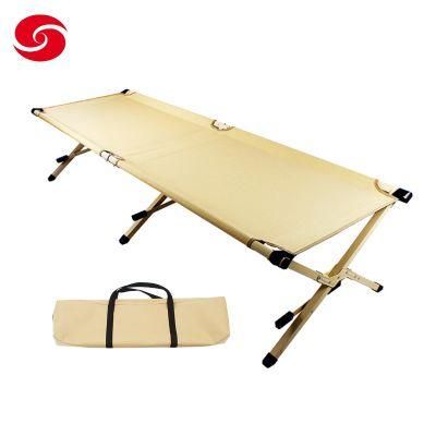 Steel Frame Sleep Adjustable Foldable Portable Single Military Army Outdoor Camping Bed