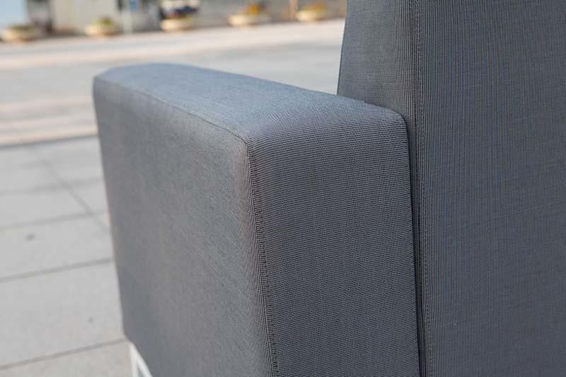 Loose Furniture Fabric Sofa with Aluminum Frame Simple Morden 2 Seat Sofa Set