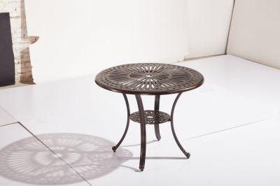 Cast Aluminum Floral Designs Outdoor Dining Table