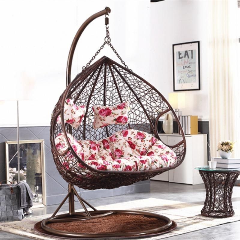 Garden Rattan Outdoor Modern Hanging Egg Swing Chair